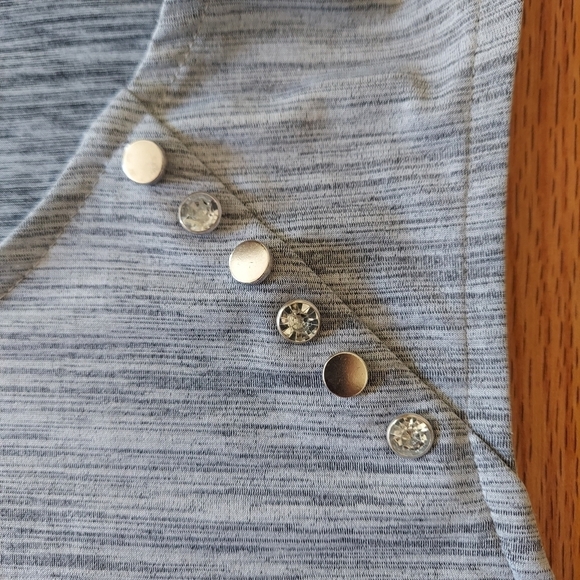 Linda Matthews Gray woman's blouse Size XL New. Any seasons Gift Mothers day - Picture 4 of 6